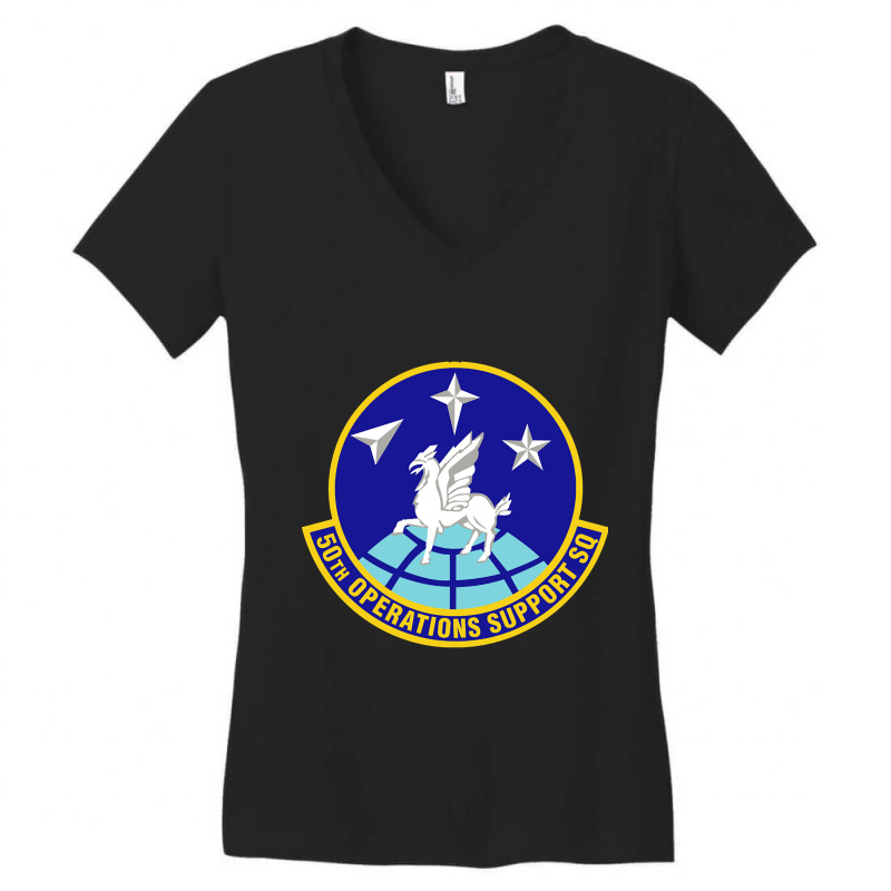 50th Operations Support Squadron (u.s. Air Force) Women's V-Neck T-Shirt by Weasetu1379 | Artistshot