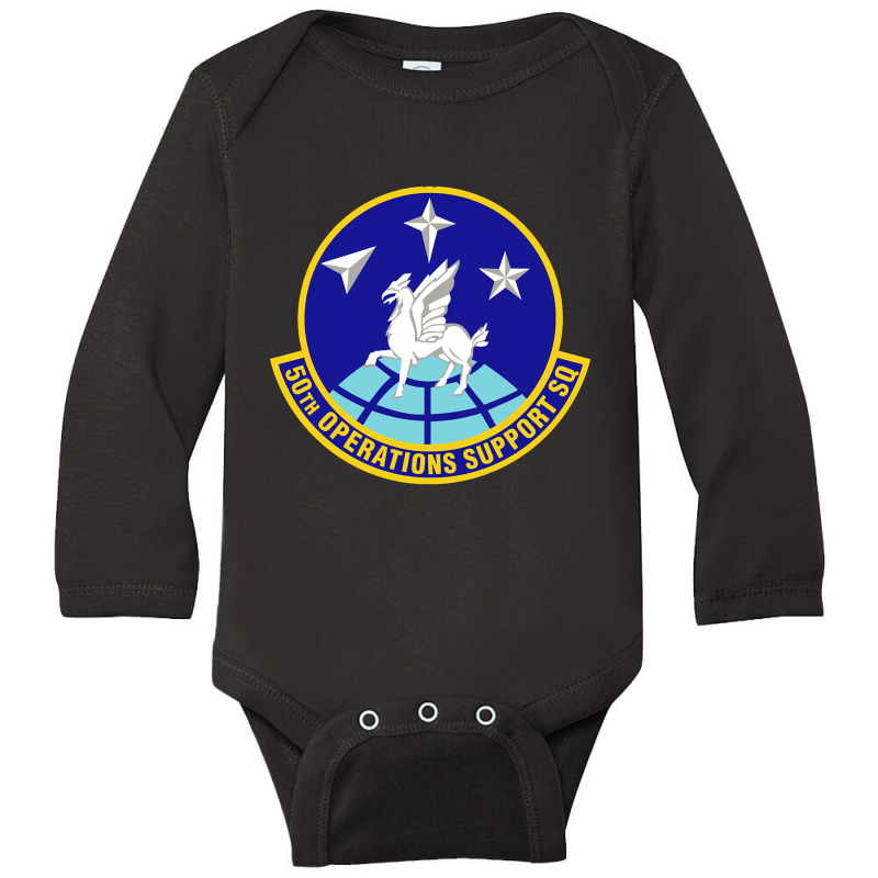 50th Operations Support Squadron (u.s. Air Force) Long Sleeve Baby Bodysuit by Weasetu1379 | Artistshot