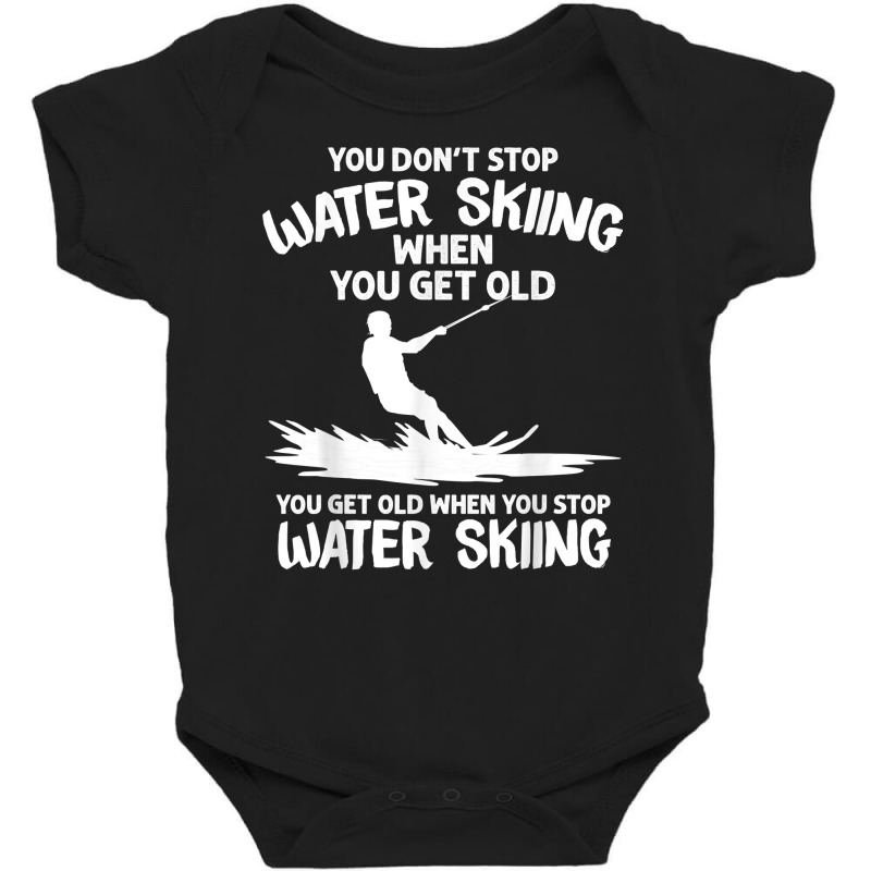 Funny Water Skiing Designs For Men Women Water Skier Athlete T Shirt Baby Bodysuit by kulowbu | Artistshot