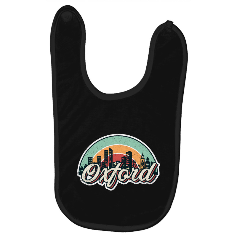 Oxford City Retro Baby Bibs by mrbigzeroht | Artistshot