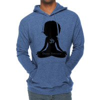 Womens Divine Feminine Black Girl Yoga Self Love Om Wellness T Shirt Lightweight Hoodie | Artistshot