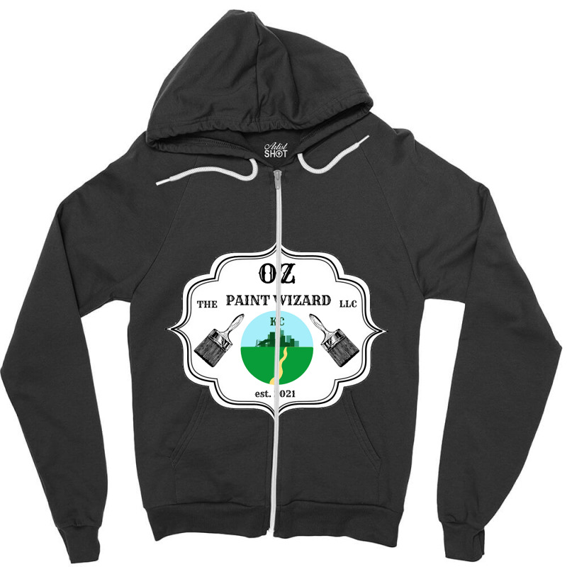 Oz The Paint Wizard Zipper Hoodie | Artistshot