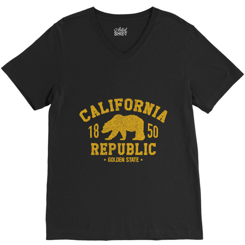 California Republic V-neck Tee | Artistshot