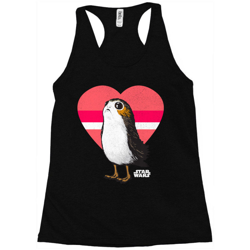 Trending Porg Big Love Heart Valentine's Day Racerback Tank by Estrada Link | Artistshot