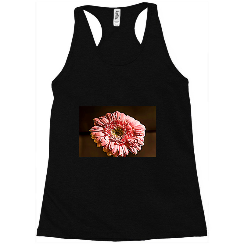 Closeup Pink Flower Vibrant Painting Racerback Tank by traumafemales188 | Artistshot