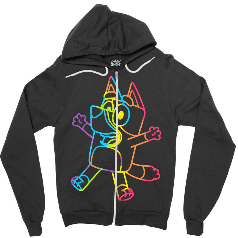 Best Dad Rainbow Dance Zipper Hoodie | Artistshot