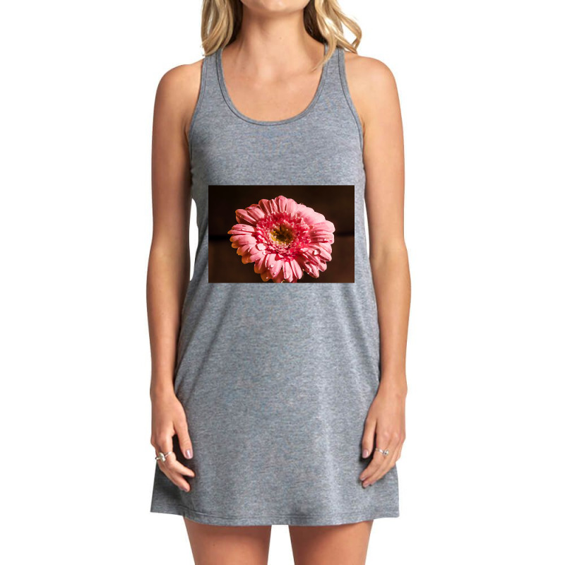 Closeup Pink Flower Watercolor Painting Tank Dress by traumafemales188 | Artistshot