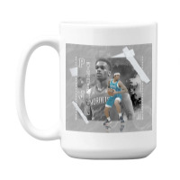 P.j. Washington Basketball Paper Poster Hornets 3 15 Oz Coffee Mug | Artistshot