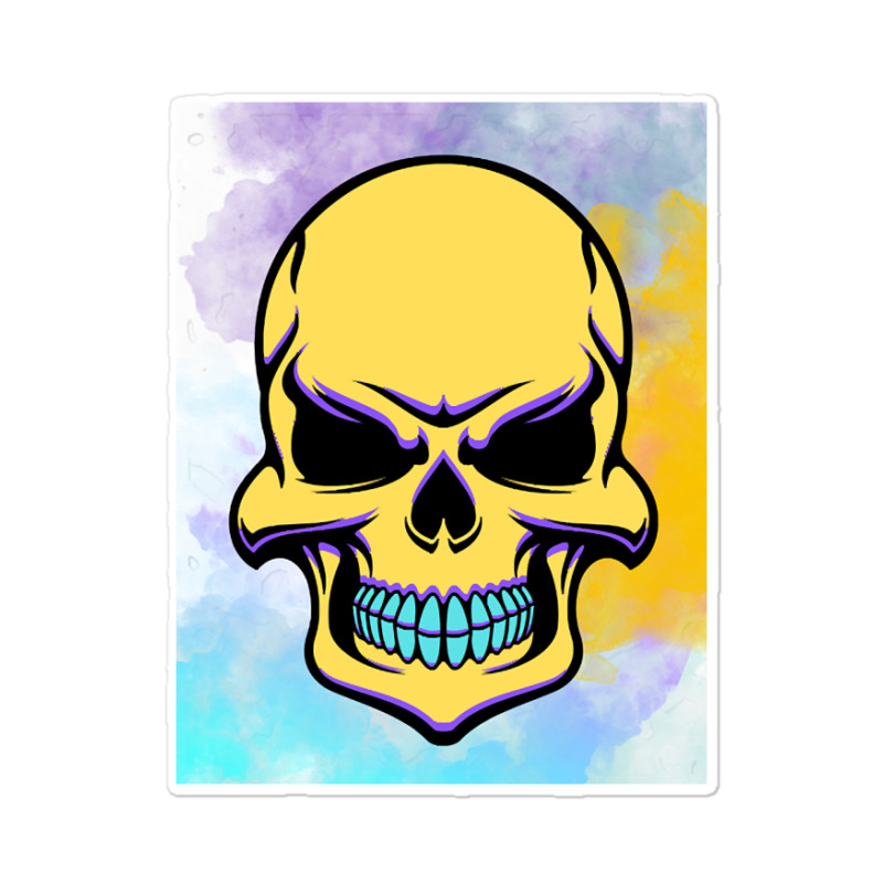 Cool Smiling Skull Sticker | Artistshot