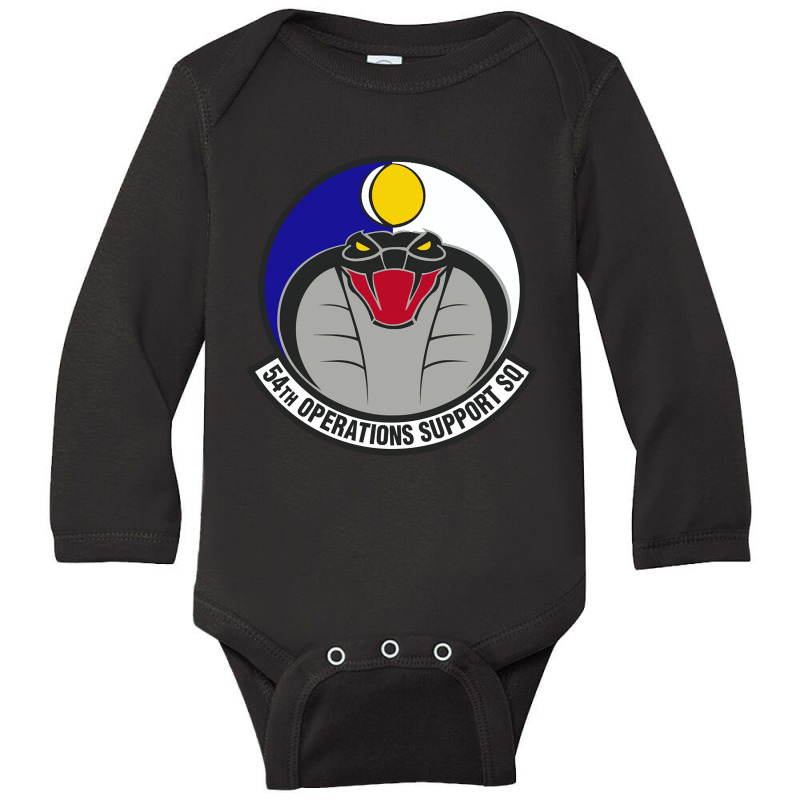 54th Operations Support Squadron (u.s. Air Force) Long Sleeve Baby Bodysuit by Weasetu1379 | Artistshot