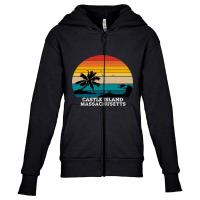 Castle Island Massachusetts Beaches Youth Zipper Hoodie | Artistshot