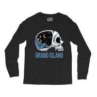 Hot Trend Chilling Skeleton Grand Island.png Long Sleeve Shirts | Artistshot