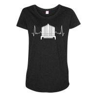 Organ Heartbeat Pipe Organ Church Organ Organist T Shirt Maternity Scoop Neck T-shirt | Artistshot