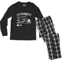 Back To The Future 1.21 Gigawatts Delorean Car Men's Long Sleeve Pajama Set | Artistshot