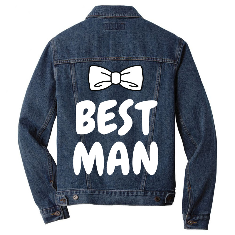 Best Man Bachelor Men Denim Jacket | Artistshot