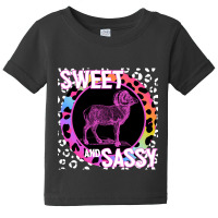 Bighorn Ram Sheep Sweet And Sassy Animal Rainbow Leopard Print Baby Tee | Artistshot