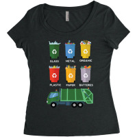 Limited Edition Recycle Bin Garbage Day Waste Management Garbage Truck Women's Triblend Scoop T-shirt | Artistshot