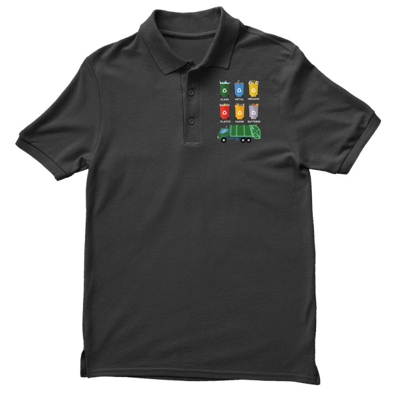 Limited Edition Recycle Bin Garbage Day Waste Management Garbage Truck Men's Polo Shirt by Bostic Walling | Artistshot