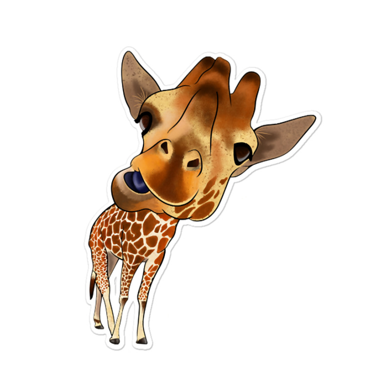 Hot Trend Crazy Giraffe Sticker | Artistshot