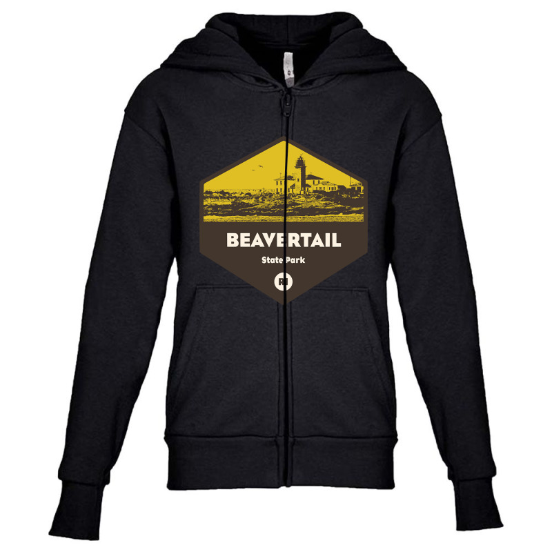 Beavertail State Park Rhode Island Youth Zipper Hoodie by templetracking23 | Artistshot