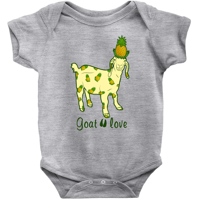 Goat Love Pinapple Baby Bodysuit by hoainv | Artistshot