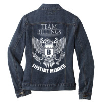 Billings Name Team Shirt Billings Lifetime Member Ladies Denim Jacket | Artistshot