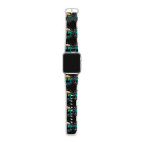 Campau Lake Fishing Michigan Sunset Apple Watch Band | Artistshot