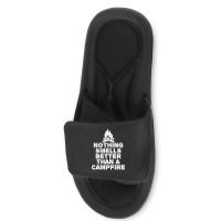 Camping T Shirt - Nothing Smells Better Than A Campfire-bpcfg Slide Sandal | Artistshot