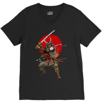 Demon Samurai Warrior V-neck Tee | Artistshot