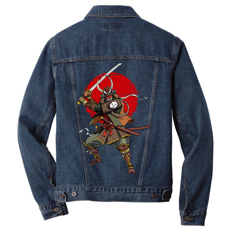 Demon Samurai Warrior Men Denim Jacket | Artistshot