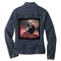 Bear Kick-wmew8 Ladies Denim Jacket | Artistshot