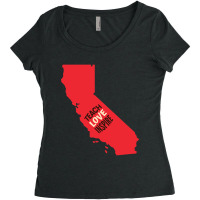 California Teacher Teach Love Inspire Women's Triblend Scoop T-shirt | Artistshot