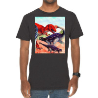 Ankylosaurus Vs Albertosaurus Poster Summer Vintage T-shirt | Artistshot