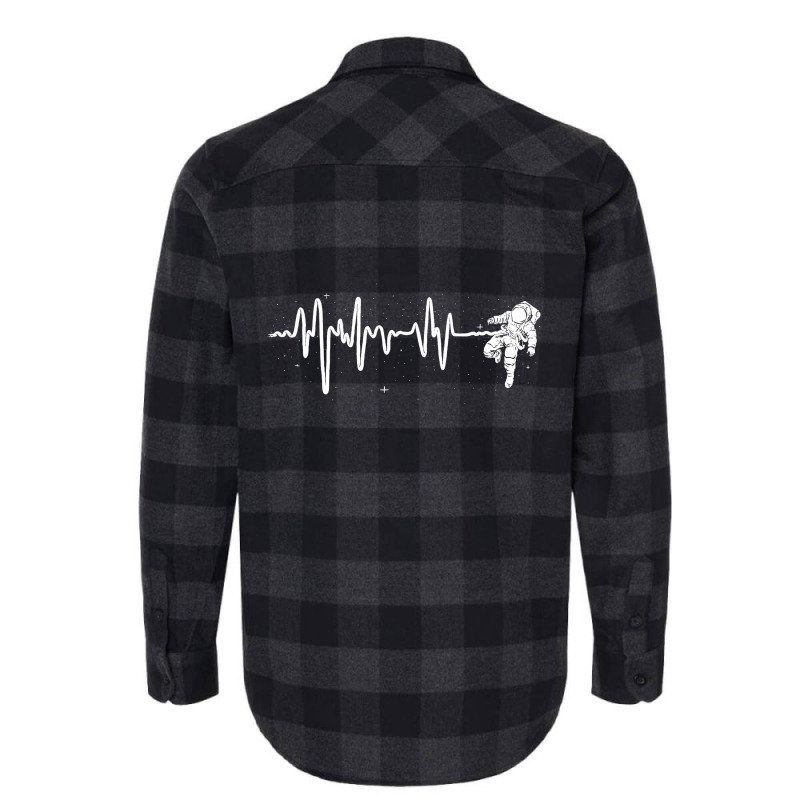 Space Heartbeat Flannel Shirt | Artistshot