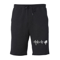 Space Heartbeat Fleece Short | Artistshot