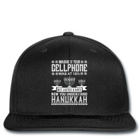 Imagine If Your Cellphone   Hanukkah T Shirt Printed Hat | Artistshot