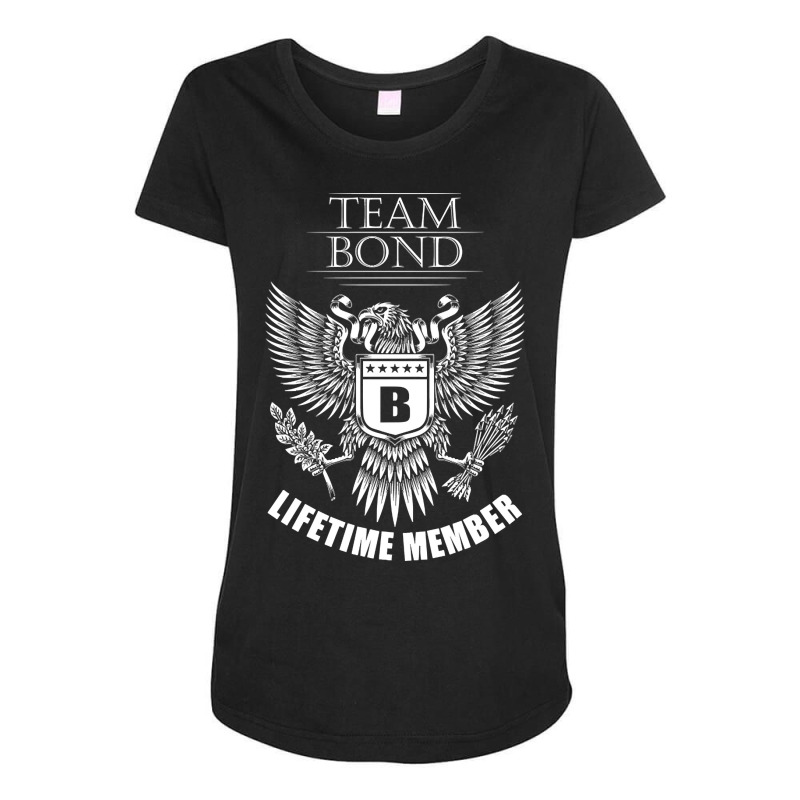 Bond Name Team Shirt Bond Lifetime Member Maternity Scoop Neck T-shirt by CrystalRied88 | Artistshot