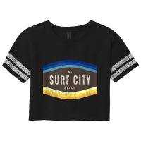 Surf City, Nc Vacationing Shoreline Palette Tank Top Scorecard Crop Tee | Artistshot