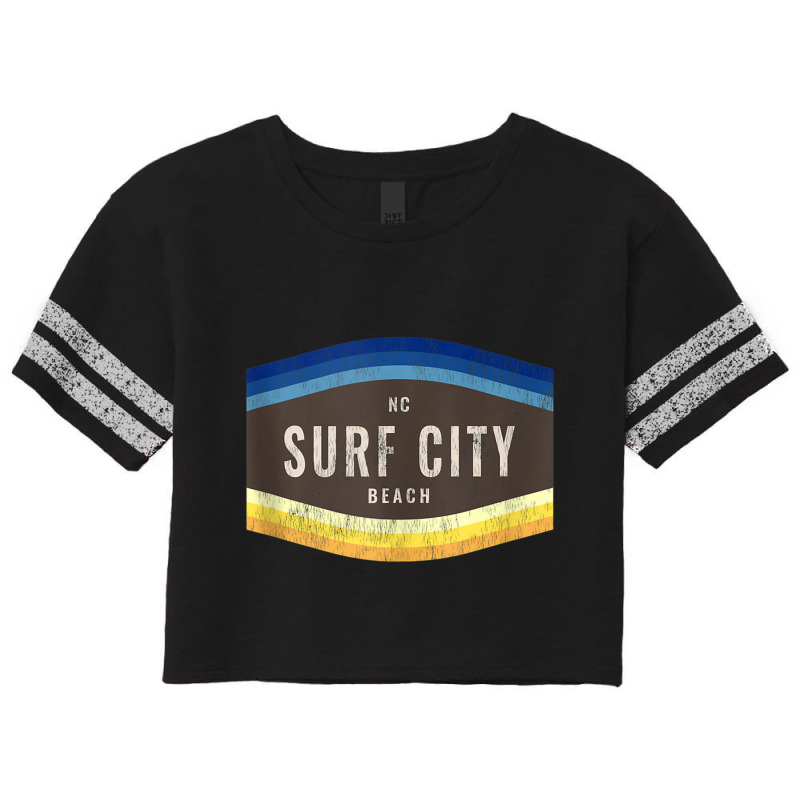 Surf City, Nc Vacationing Shoreline Palette Tank Top Scorecard Crop Tee by jessen | Artistshot