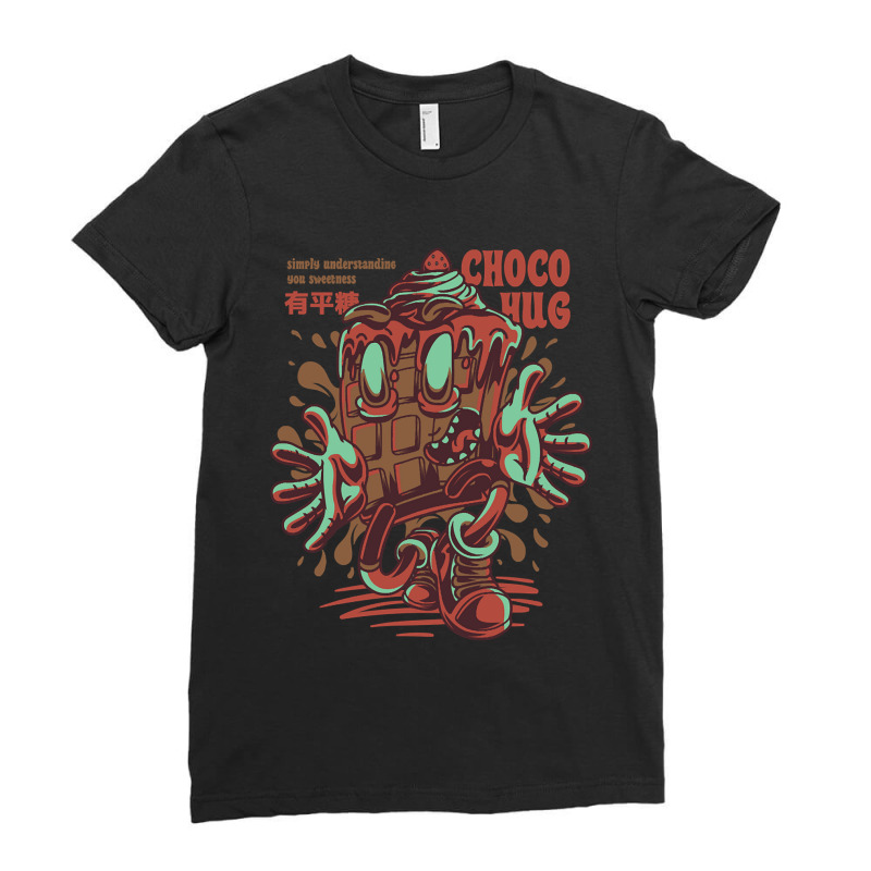 Choco Hug Ladies Fitted T-Shirt by dentistdamaging500 | Artistshot