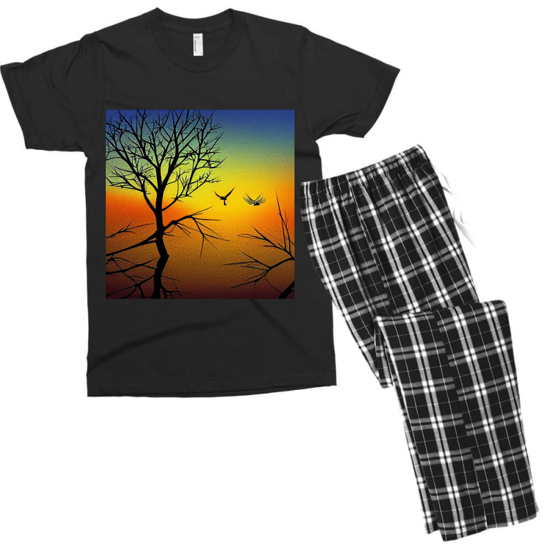 Bewitching Sunset Men's T-shirt Pajama Set by genuinelyseriously4 | Artistshot