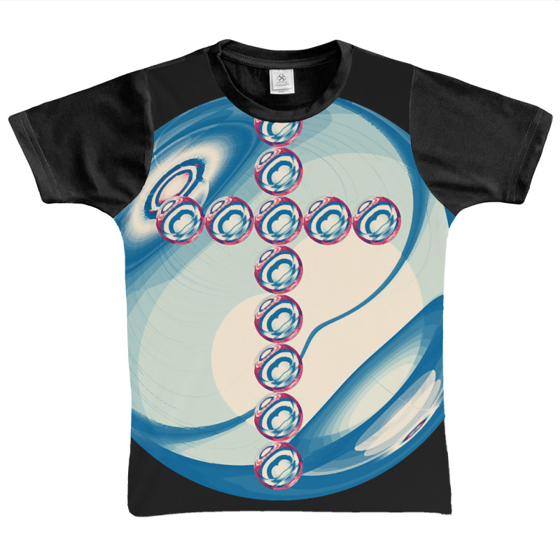 Blueish Cross In Glass Ball Graphic Youth T-shirt by bunchfencing71 | Artistshot