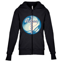 Blueish Cross In Glass Ball Youth Zipper Hoodie | Artistshot