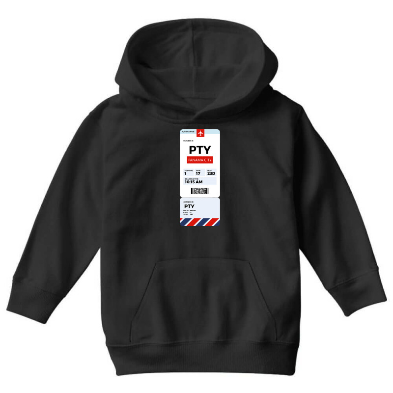 Panama City Boarding Pass Youth Hoodie | Artistshot