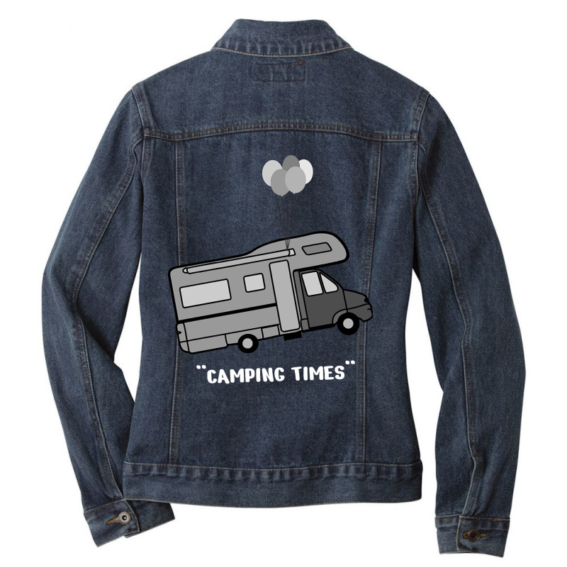 Camping-3kcxd Ladies Denim Jacket by nuanceteams169 | Artistshot