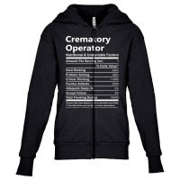 Crematory Operator - Nutritional And Undeniable Factors Youth Zipper Hoodie | Artistshot