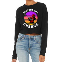 Lacrosse Funny Lacrosse Player Respect The Crease Cropped Sweater | Artistshot