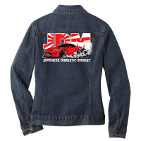 Jdm   Japanese Domestic Market Racing Car T Shirt Ladies Denim Jacket | Artistshot