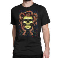 Medusa Gorgon Skull Snake Horror Greek Mythology Monster T Shirt Classic T-shirt | Artistshot