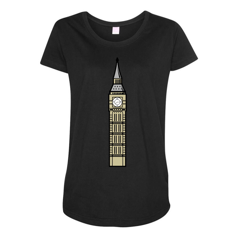 Big Ben London Maternity Scoop Neck T-shirt by genuinelyseriously4 | Artistshot